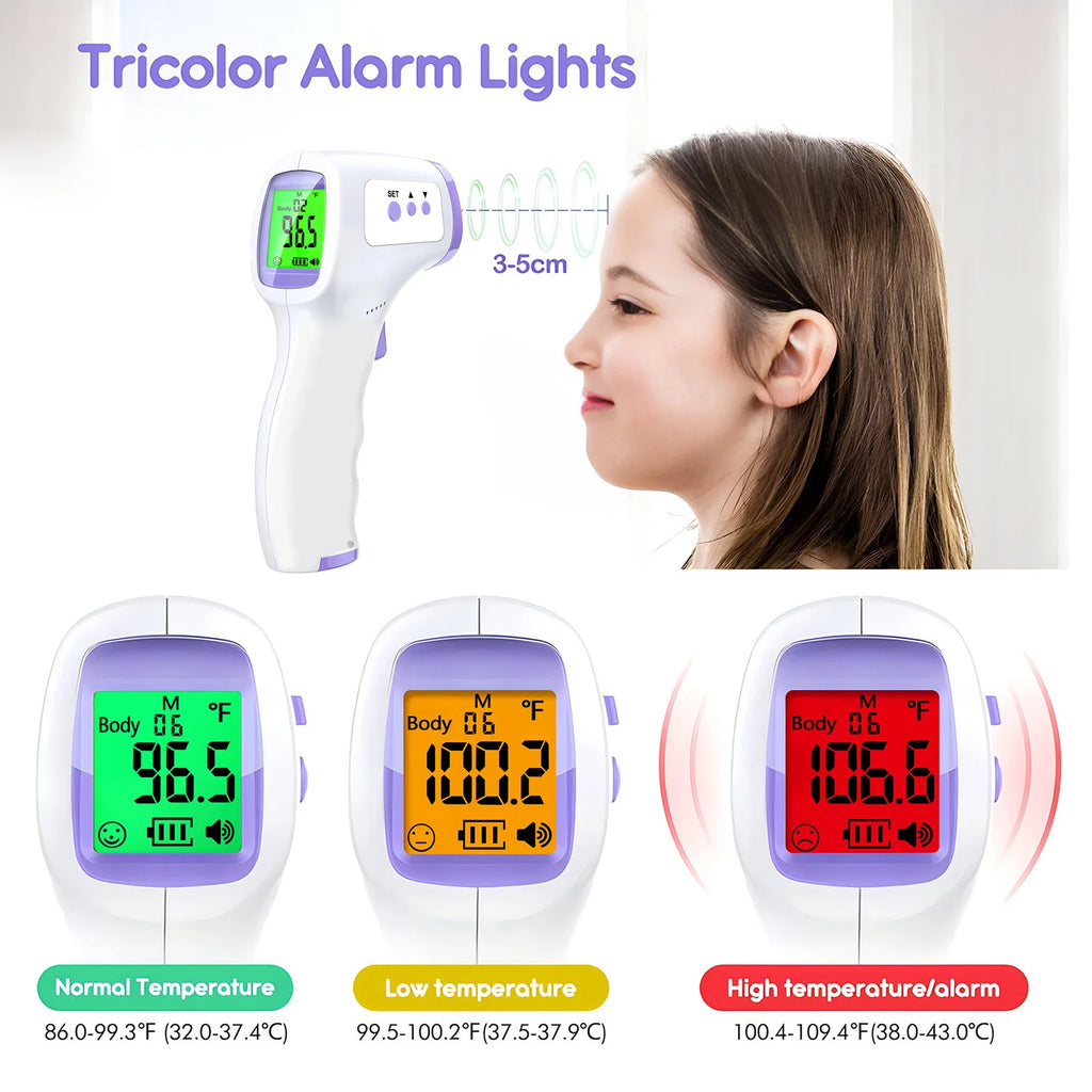 Digital Thermometer Electronic Non-Contact Medical Infrared for Baby Adults Body Medical Thermometer Home Fever Monitor