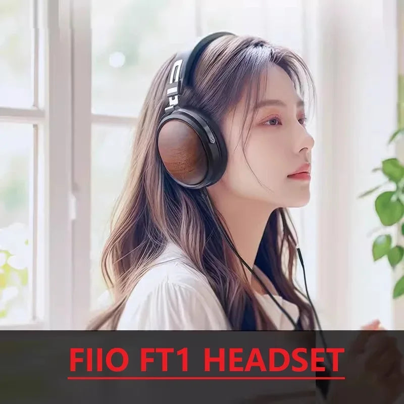FiiO FT1 Closed-Back Wired Headphones Nanowood Fiber - Tidesmit Tidesmit