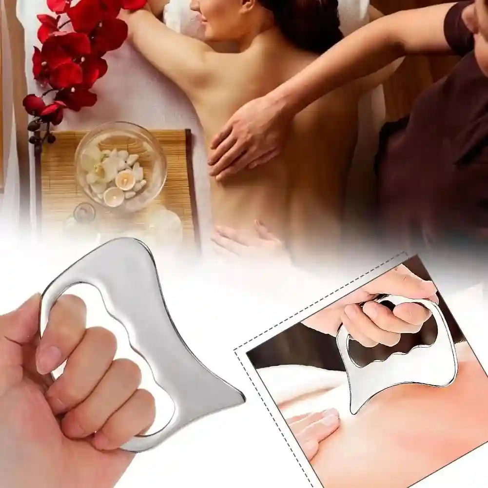 Stainless Steel Gua Sha Massage Tool for Face and Body - Tidesmit Eye Massage Instrument Tidesmit