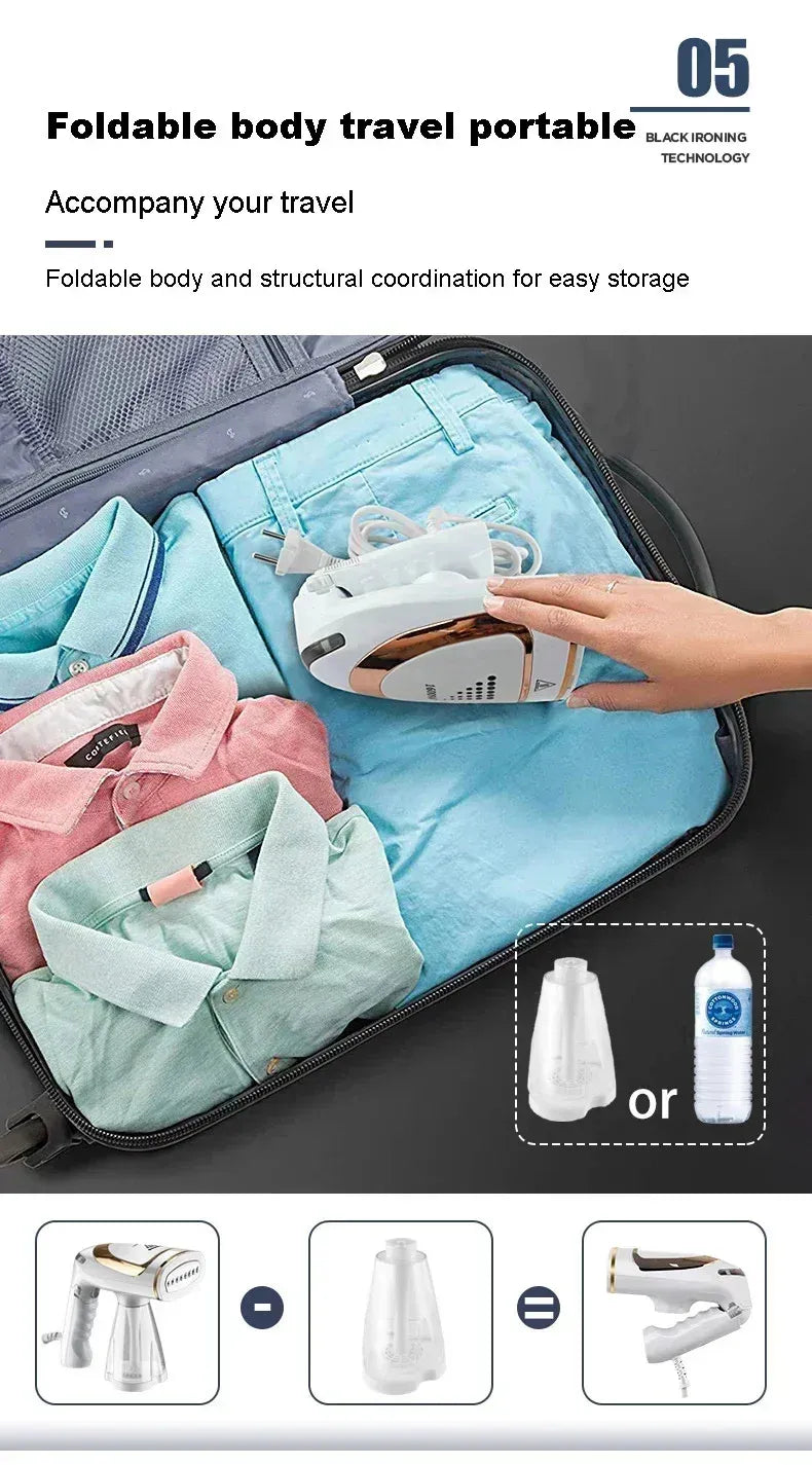 FirmHome Handheld Folding Steam Iron 500W 220V