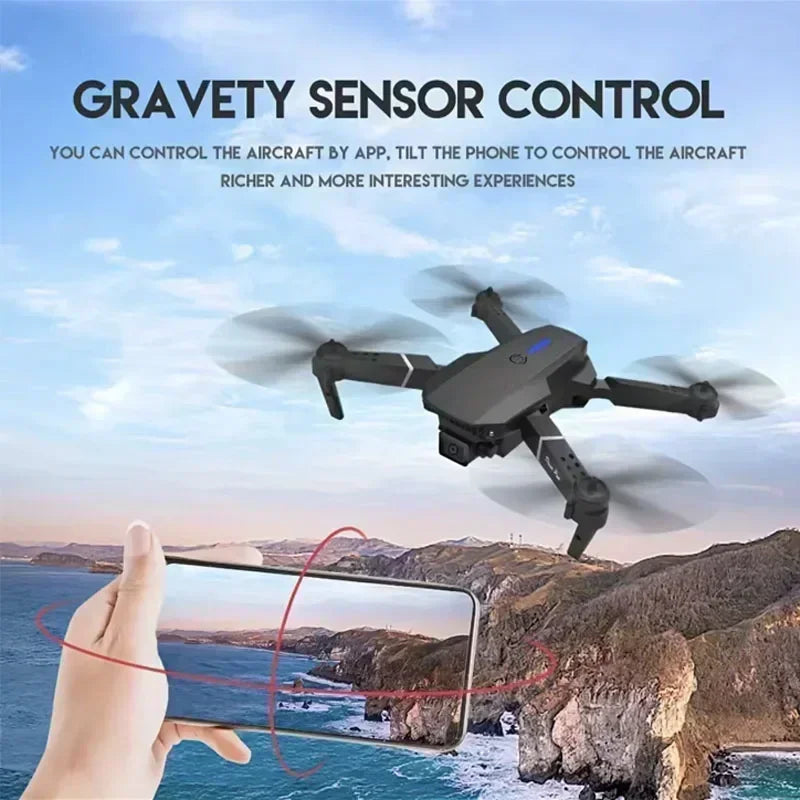 4K Camera Drone: Foldable Dual Lens WiFi RC Quadcopter for Beginners Tidesmit