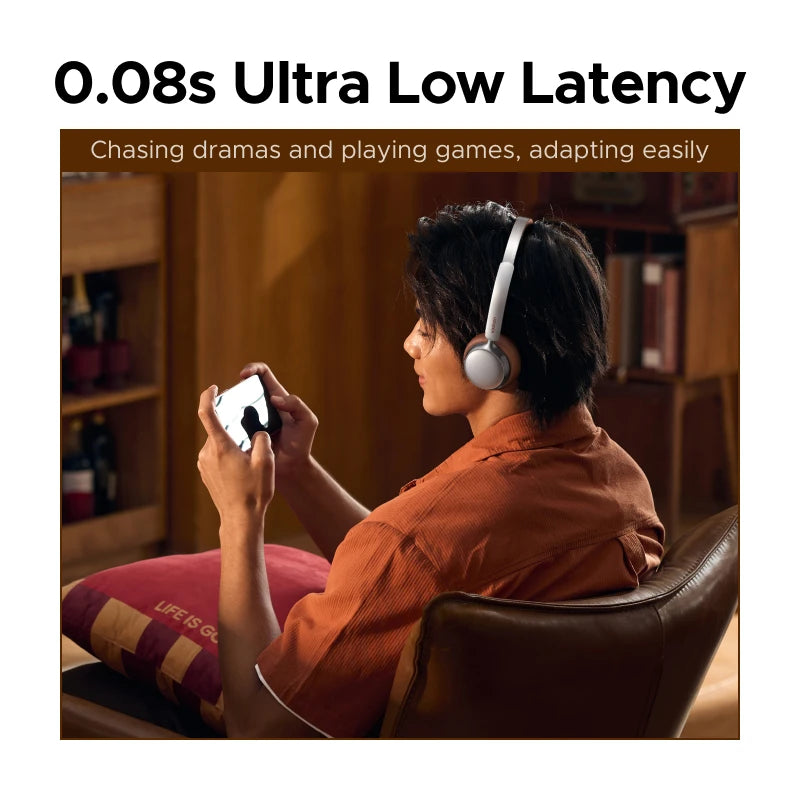 Wireless Headphones with Active Noise Cancellation | Cloud Foam Comfort Tidesmit