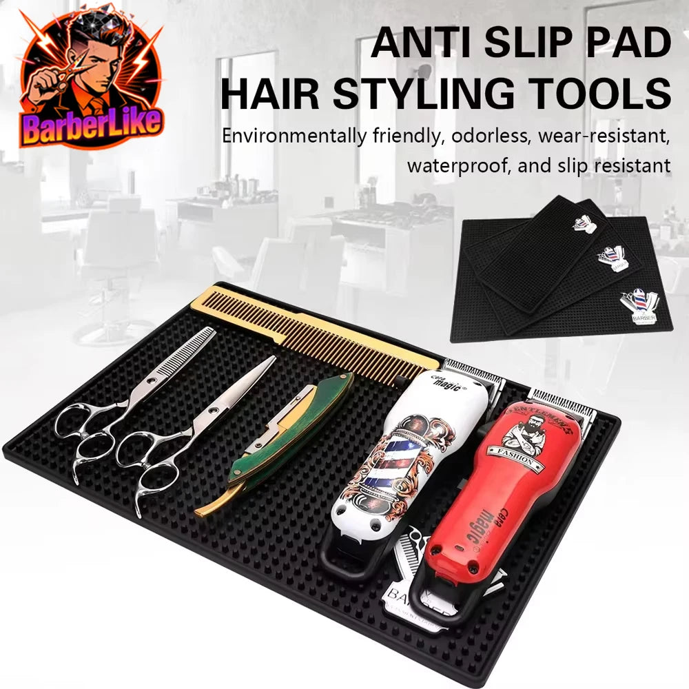 Barber Station Mat Non-Slip Pad for Professional Hair Tool Organization Massage Chairs Tidesmit