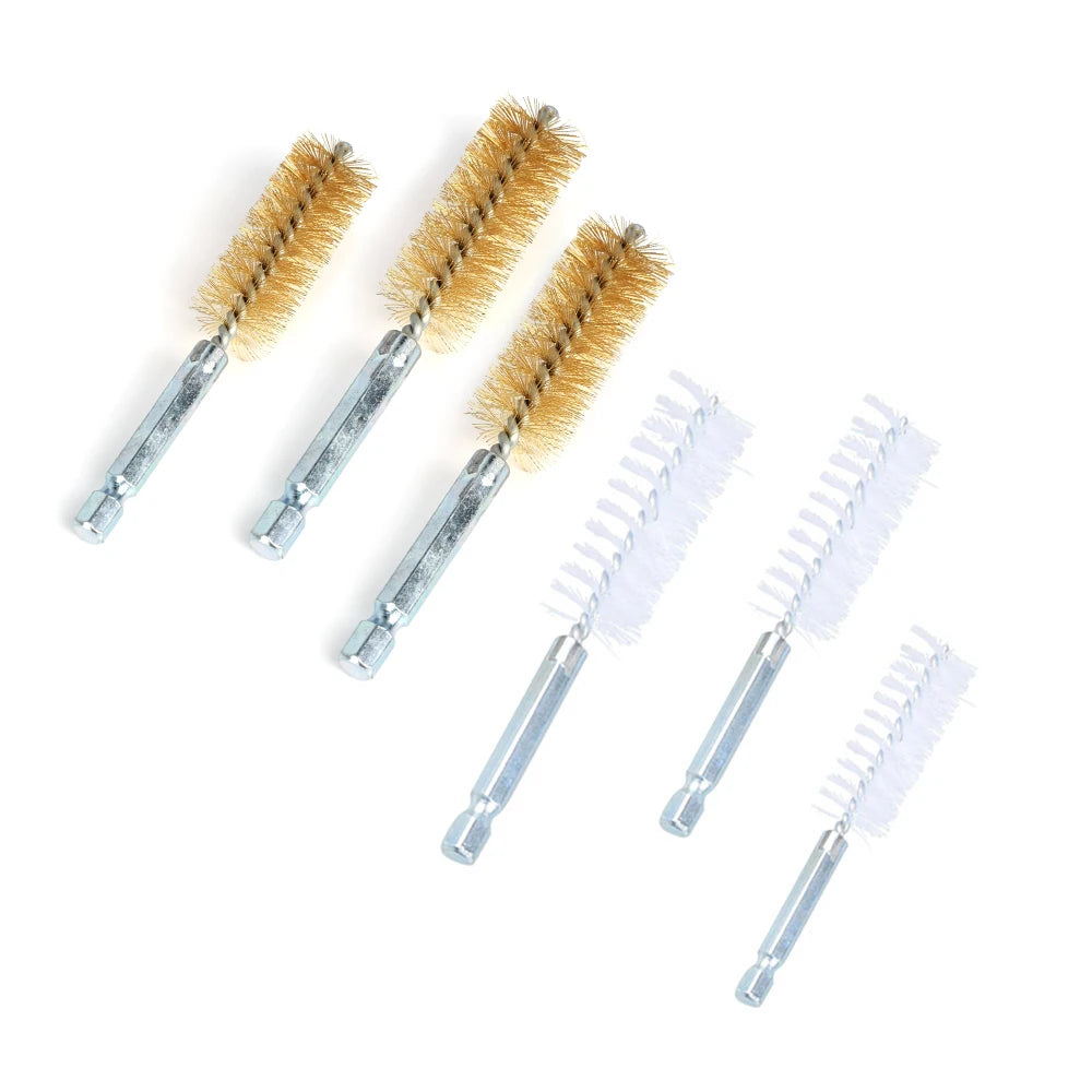 Podofo Universal Diesel Injector Seat Port Cleaning Tool Kit 19Pcs Decarbonising Fuel Nozzle Repair Tool Set