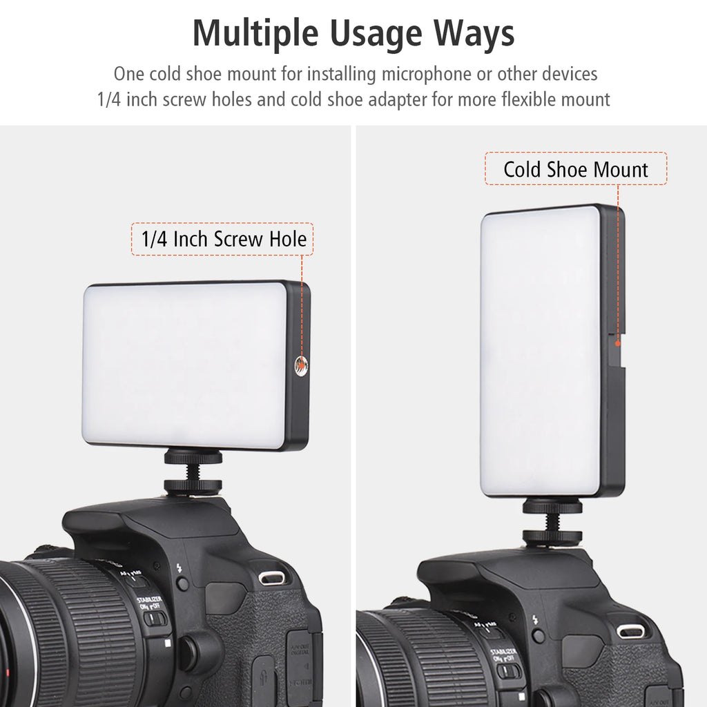 Pocket LED Video Light | Adjustable Color Temp for Content Creation Tidesmit