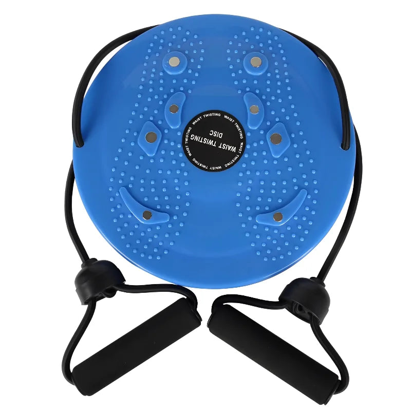 Waist Twisting Disc with Resistance Bands - Tidesmit Body Shaping Body Shaping Massage Equipment Blue Tidesmit
