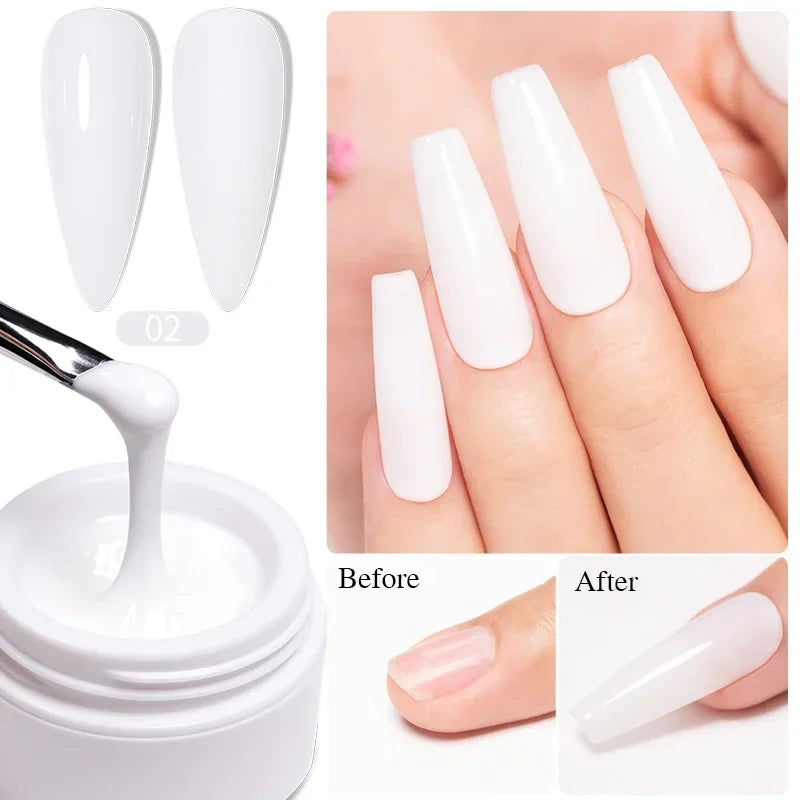 3D Sculpture Gel Nail Polish 15ml - Professional Soak Off Formula Permanent Makeup Machines Creamy Extension 02 Tidesmit