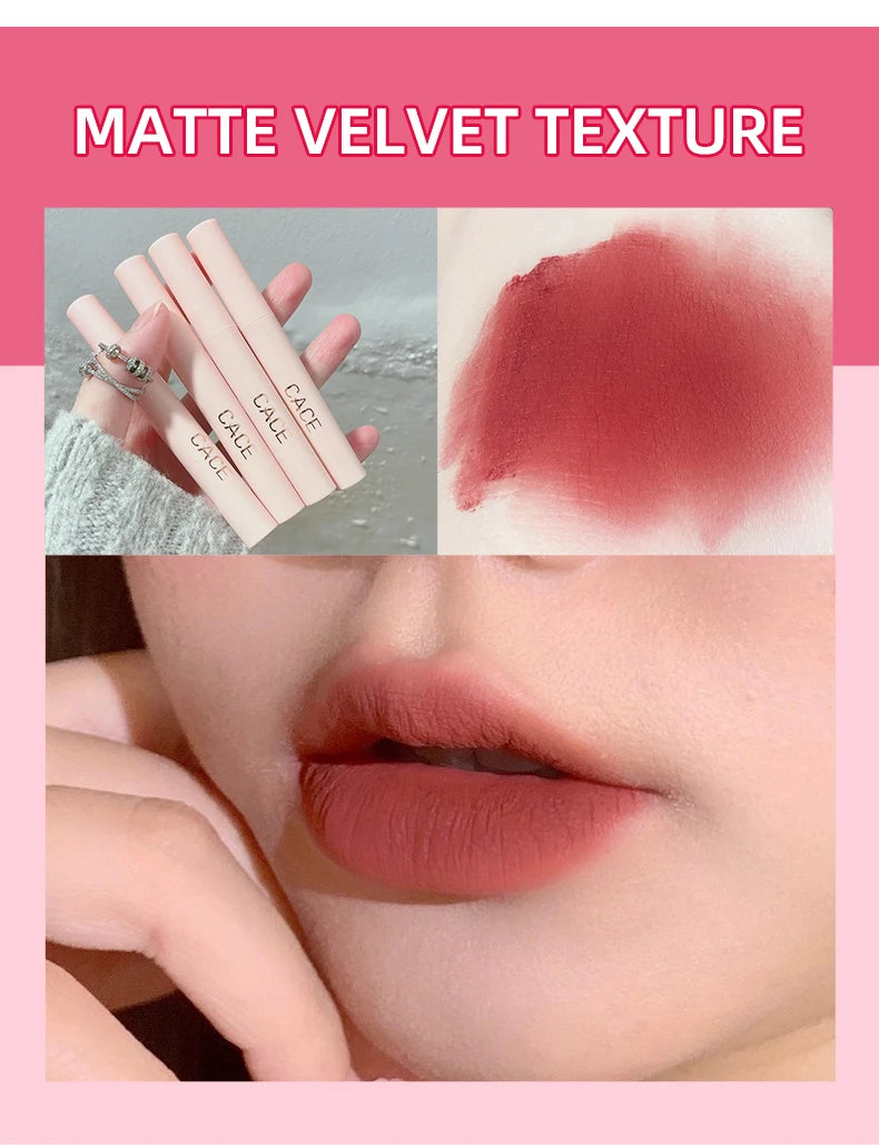 Tidesmit 6-piece matte liquid lipstick and lip plumper makeup gift set featuring 4 shades and clear gloss texture