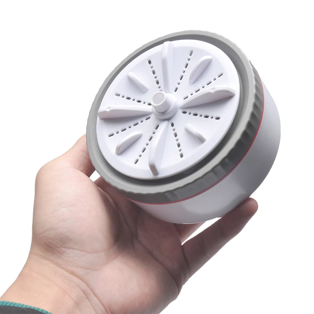 Tidesmit portable USB mini turbo ultrasonic washing machine and fruit cleaner for travel and compact home laundry 21