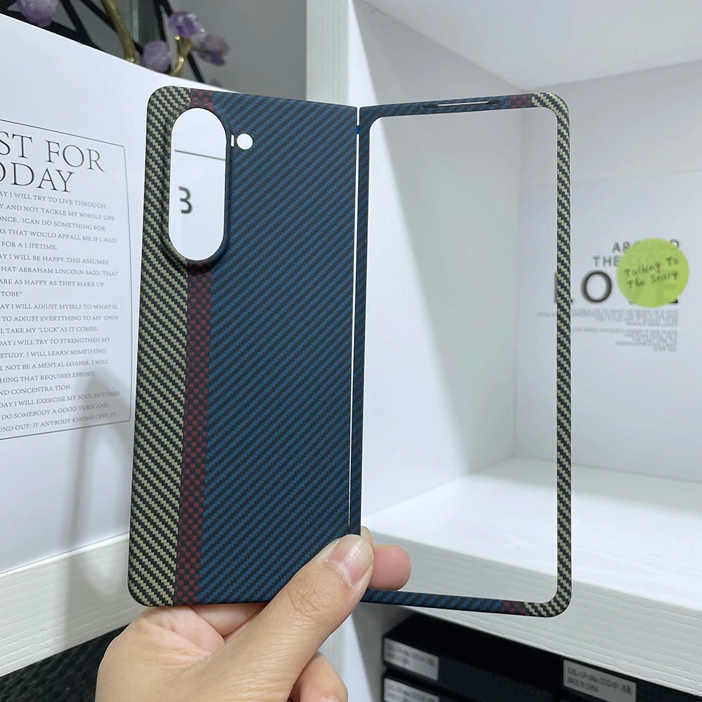 Samsung Galaxy Z Fold 6 Carbon Fiber Case | Ultra-Thin Aramid Cover 600DcolorBlue China Mainland Tidesmit