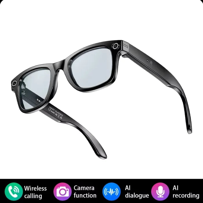 Tidesmit Smart Audio Glasses with AI Camera and Spatial Bluetooth Connectivity Anti-blue light lens Tidesmit