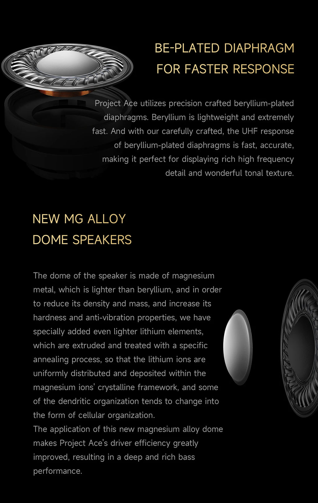 HiBy Project Ace IEMs | Beryllium-Plated Dynamic Driver HiFi Earbuds Tidesmit