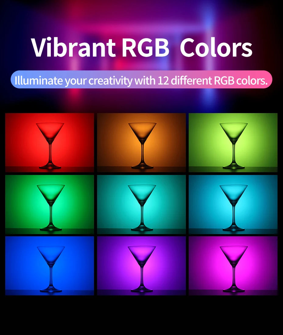 RGB Video Light for Camera & Smartphone - VL66 Portable LED Tidesmit