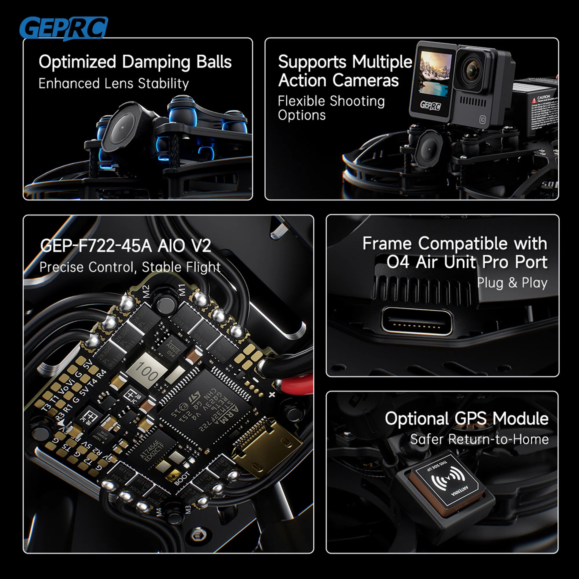 GEPRC Cinelog35 V3 O4 FPV Drone - Professional 3.5 Inch Freestyle RC Tidesmit
