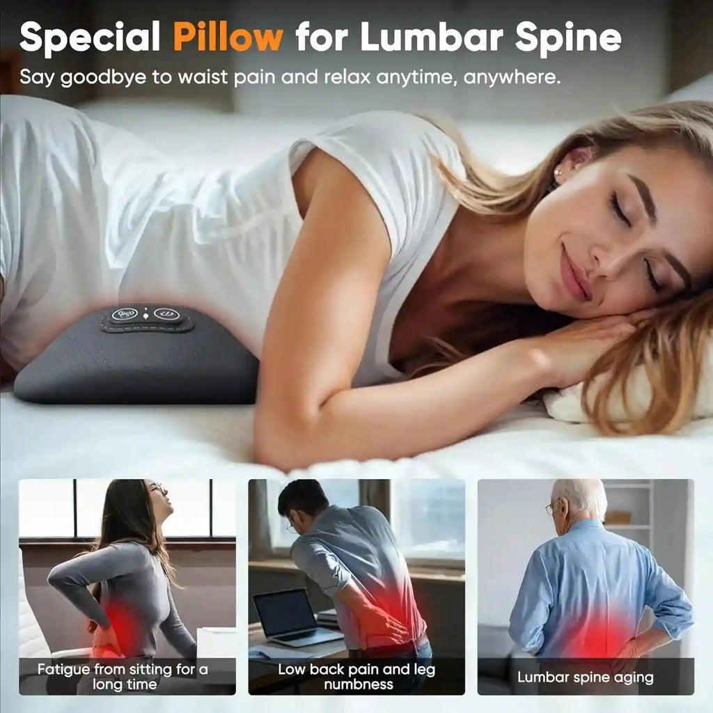 Back Massager with Heat and Vibration for Pain Relief - Tidesmit Relaxation Treatment Tidesmit