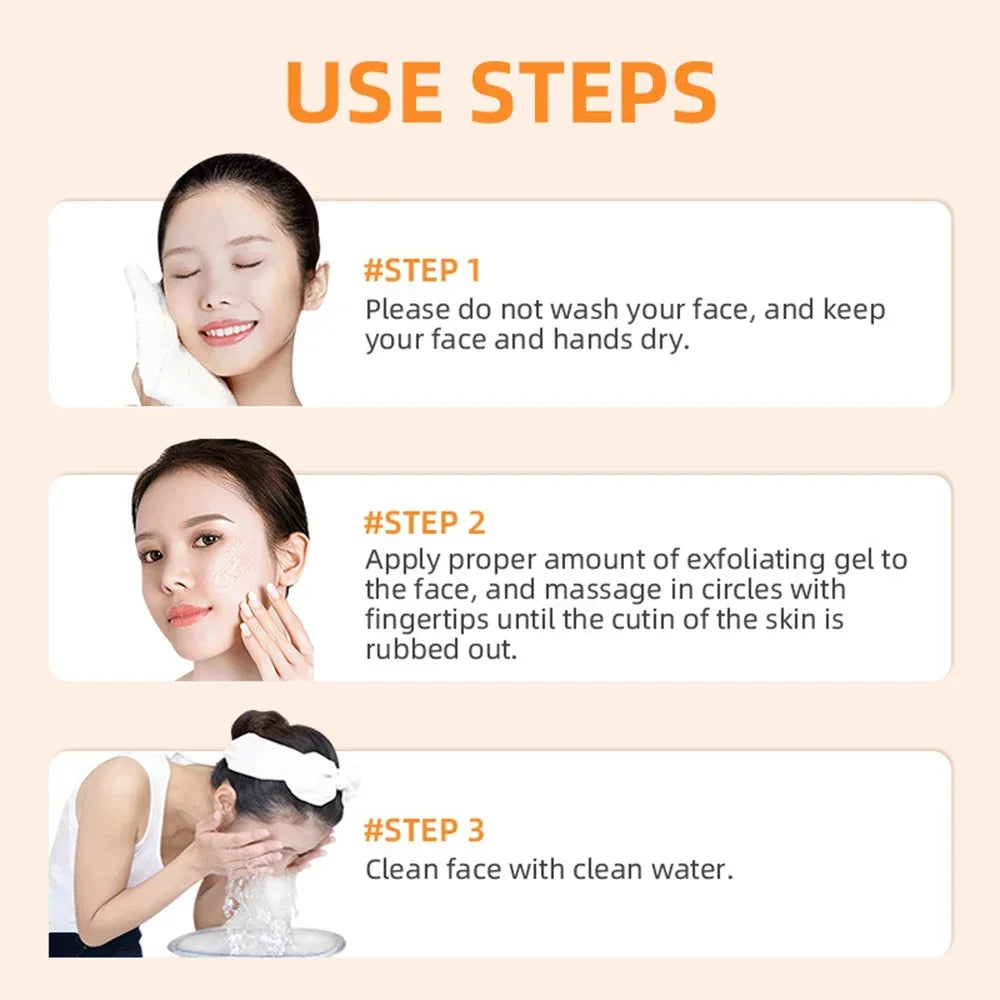 Orange Exfoliating Gel 50g - Natural Brightening Facial Scrub Scrubs Treatments Tidesmit