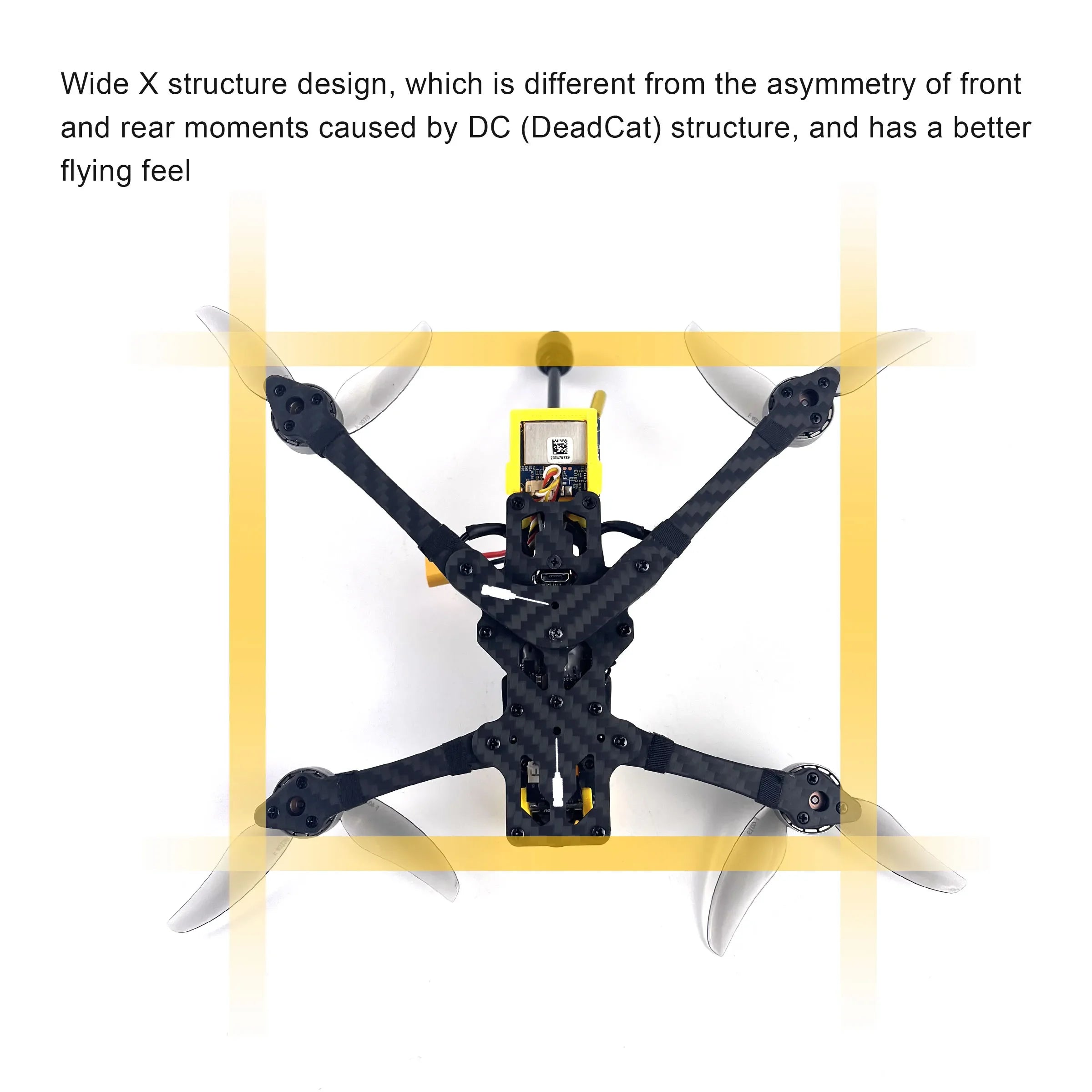 FoldApe4 Folding FPV Drone - 4-Inch Long Range Quadcopter BNF Tidesmit
