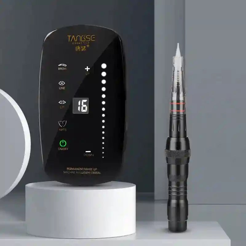 Wireless PMU Machine Kit - Black Professional Microblading Pen Device Permanent Makeup Machines Tidesmit
