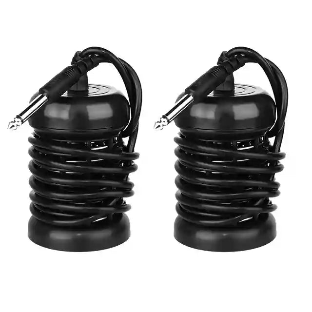 Two black ionic detox foot spa array replacements for electric bath massager and health cleansing therapy machines.