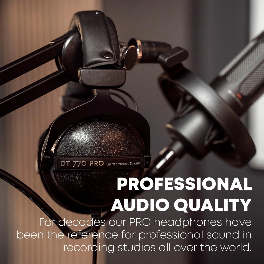 Studio Monitor Headphones 250 Ohm - Precision Wired Over-Ear Audio Tidesmit