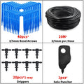 WUJIE Greenhouse Drip Irrigation 4-way 3/5mm Drip Arrow 2-way Transmitter Irrigation Watering System for Bonsai Garden 10/20set