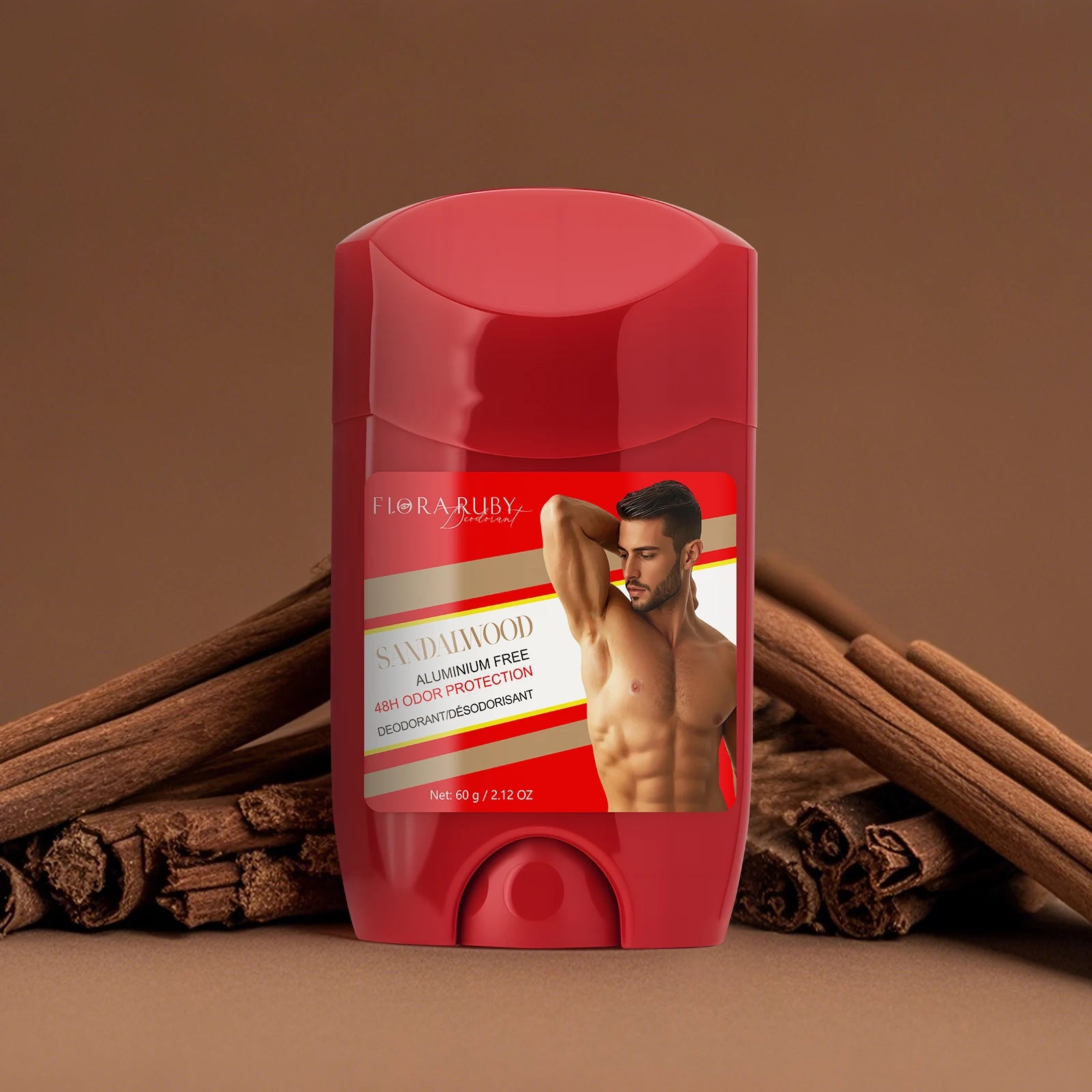 Tidesmit Old Spice Sandalwood aluminum-free deodorant cream for men providing sweat defense and odor protection.