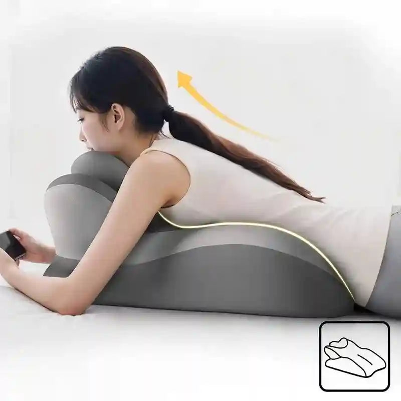 Ergonomic Memory Foam Wedge Pillow for Neck and Leg Pain Relief Massage Cushion Tidesmit