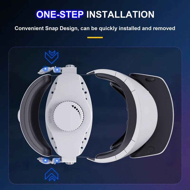 Adjustable Head Strap for PS VR2: Ergonomic Comfort & Secure Fit Tidesmit