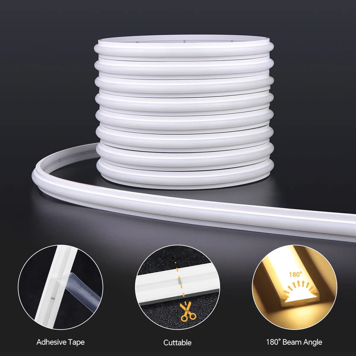 One/Dual Motion Sensor Switch COB Neon LED Strip Night Lights Wireless RF Reciever Control Smart Switch LED Corridor Stair Light
