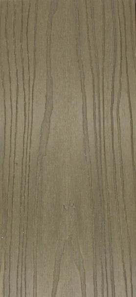 WPC garden fence panel with tan wood-grain texture