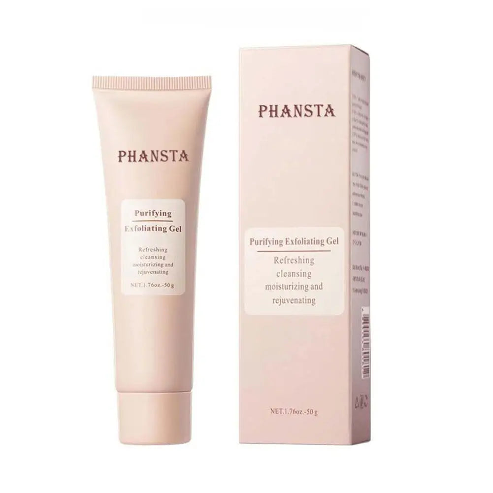 Exfoliating Facial Gel Pink - Deep Pore Cleanser & Moisturizing Treatment Scrubs Treatments Tidesmit