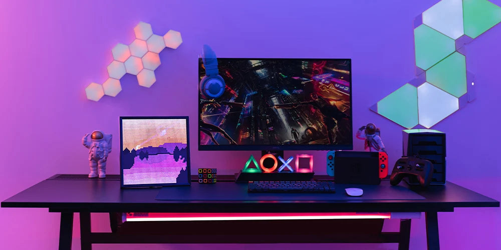Pixel Art Display 64x64 WiFi LED Panel for Gaming Room Decor Tidesmit