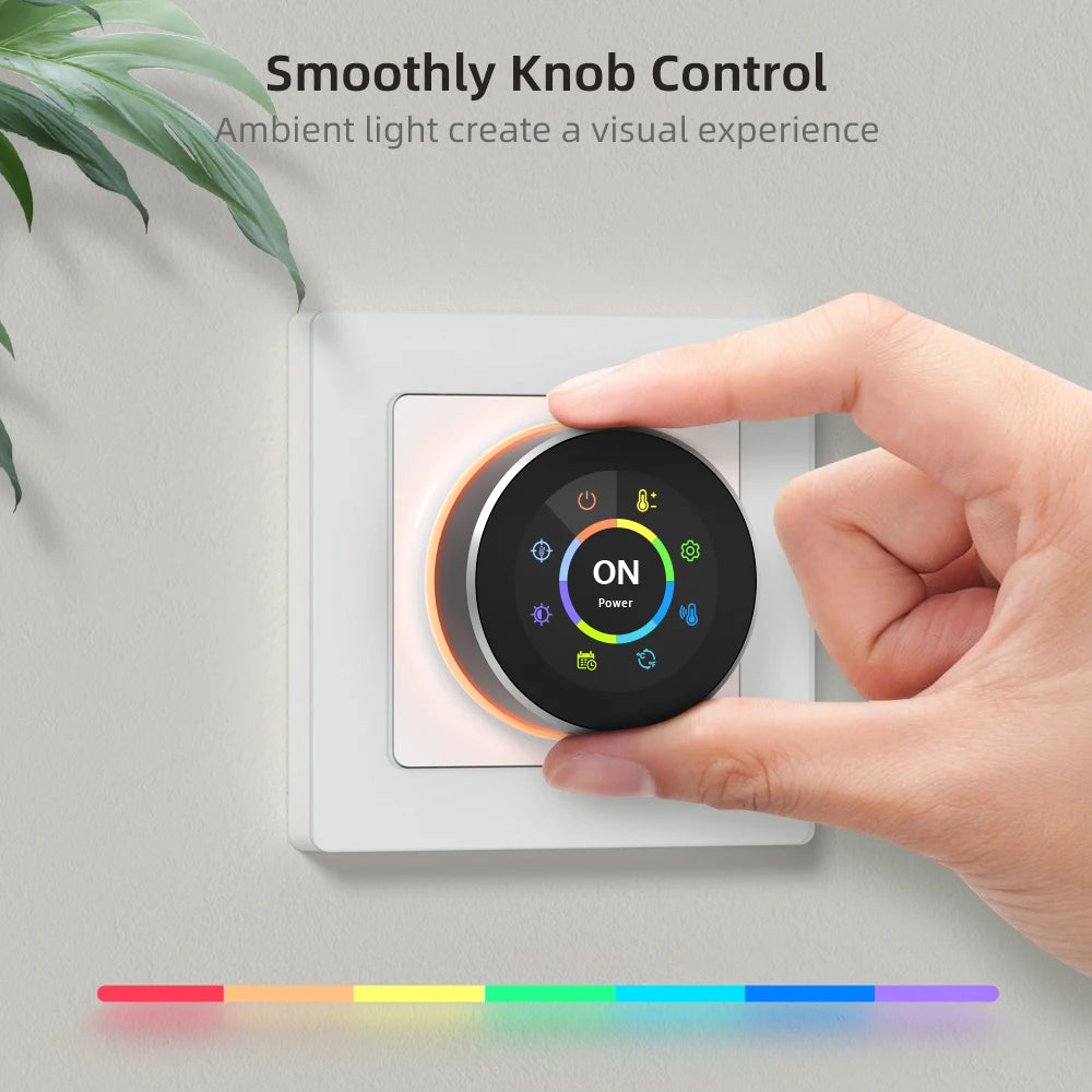 AVATTO WiFi Smart Knob Thermostat，Electric Floor Heating Water/Gas Boiler Temperature Controller Support Tuya Google Home,Alexa