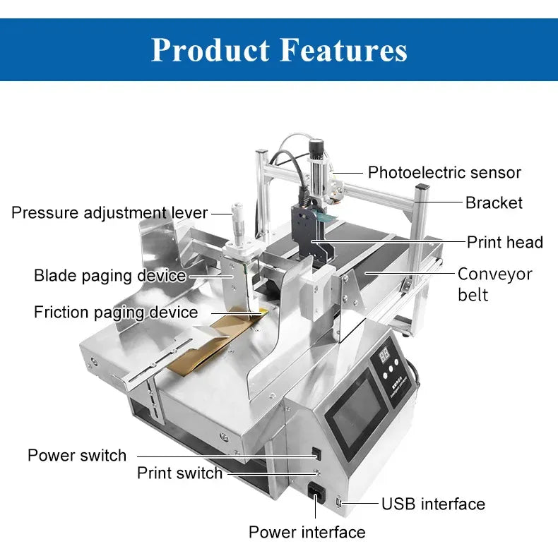 High Quality Online Printer With Paging Function For Bag Box Using Date Time Logo Barcode Printer Factory Price
