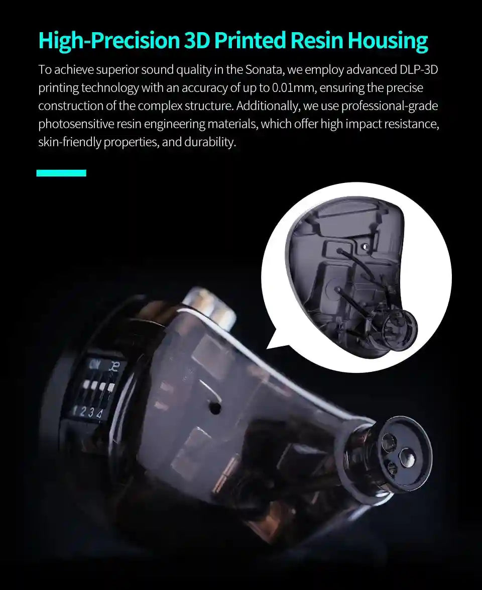 KZ Sonata HiFi Wired Gaming Headphones with Tunable Balanced Armature Tidesmit