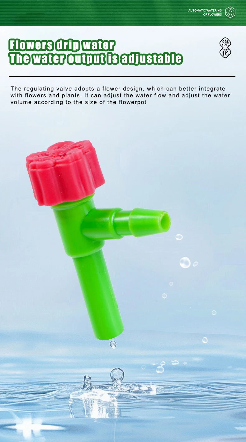 Garden Regulating Drip Irrigation Kit Automatic Watering Device 4/7mm Hose Potted Plants Watering Saving Micro Dripper