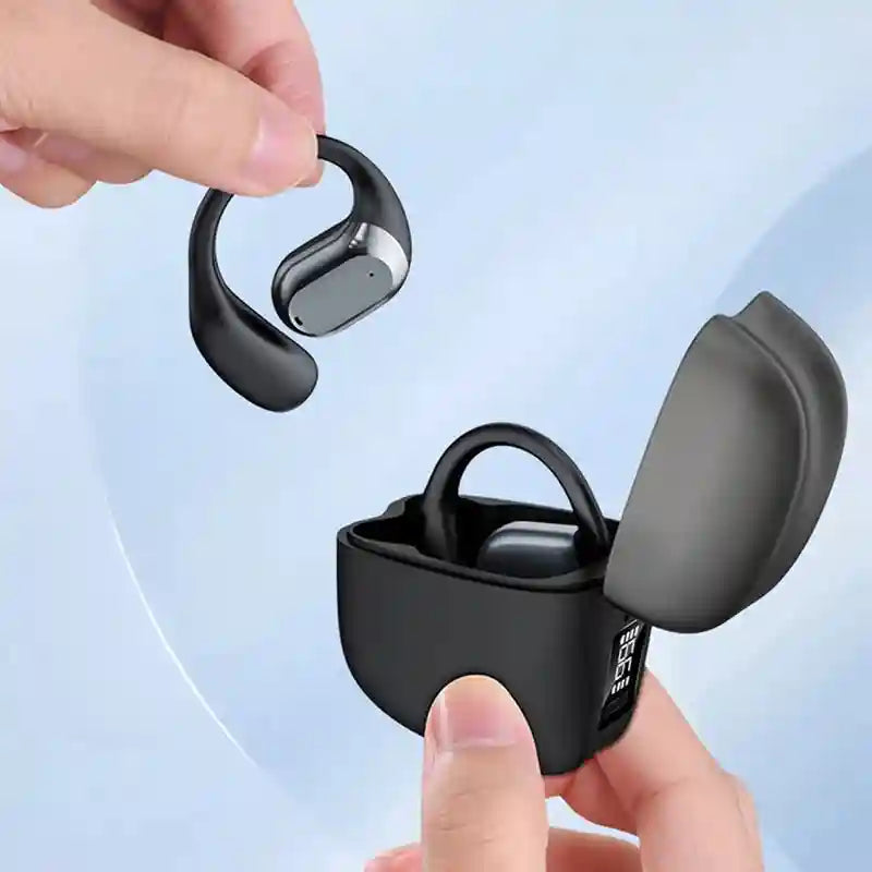 Wireless Clip-On Headphones: Pro Active Noise Cancellation - Black Tidesmit
