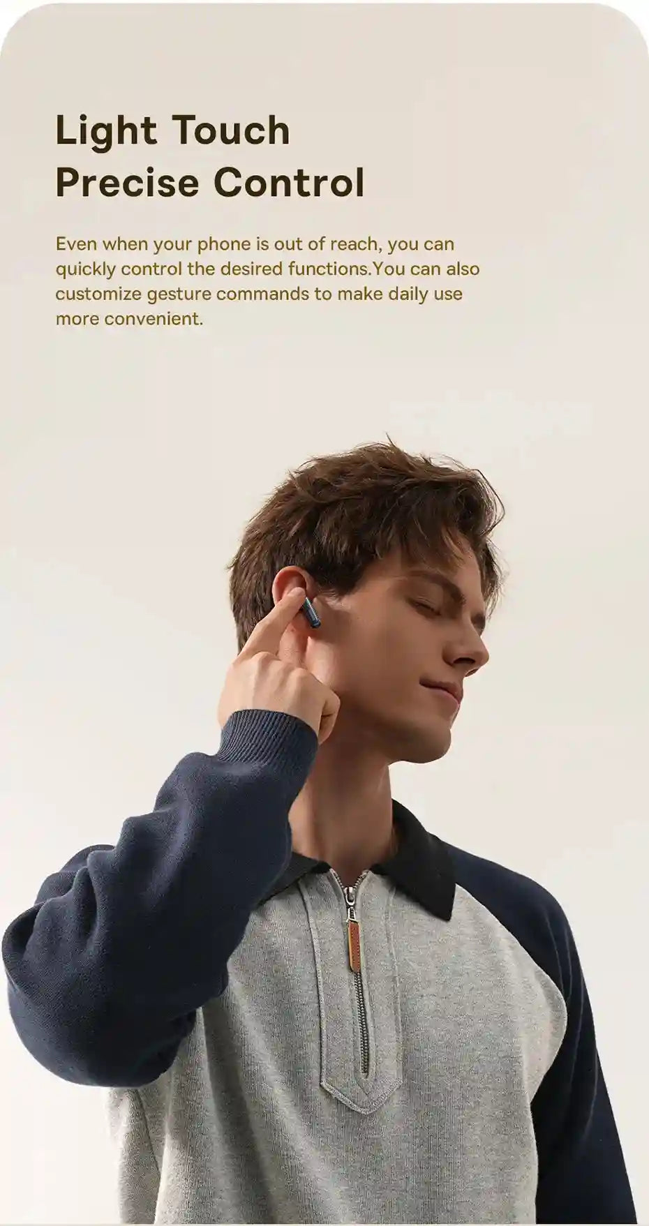 Wireless Over-Ear Headphones with Spatial Audio & Active Noise Cancellation Tidesmit