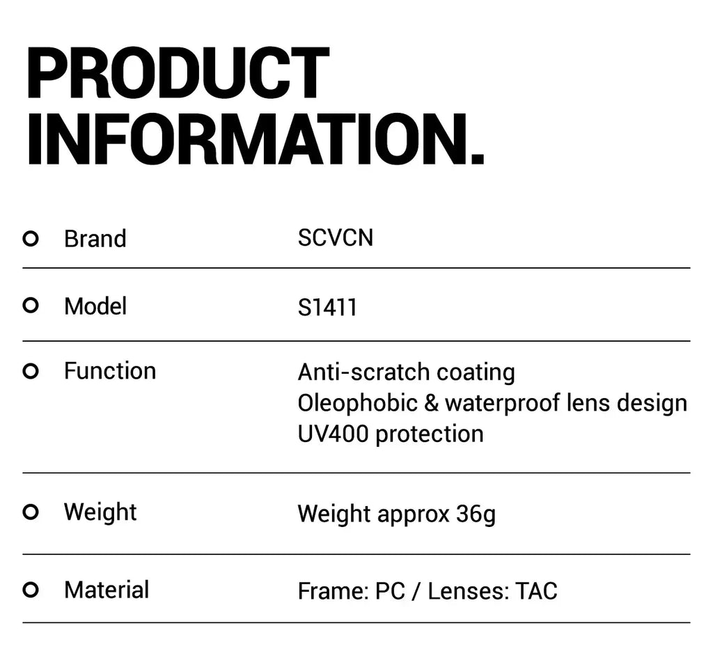 SCVCN Hot Outdoor Sport Cycling Sunglasses MTB Bike Cycling Hiking Eyewear Running Men Women Pickleball UV400 Windproof Goggle