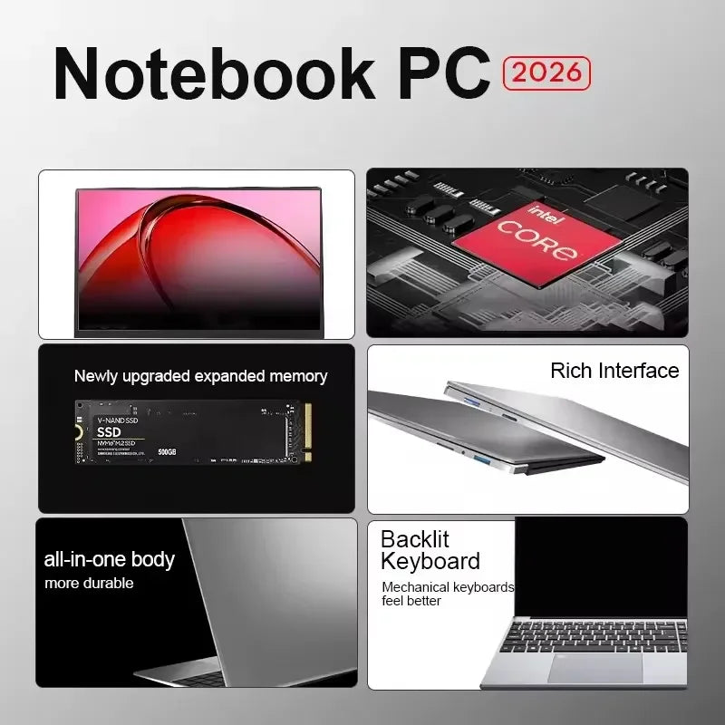 15.6' Intel Core I9 10980HK Windows 11 Pro Laptop Computer 32GB RAM 512GB 1TB 2TB SSD Portable Notebook PC Office Study Laptops