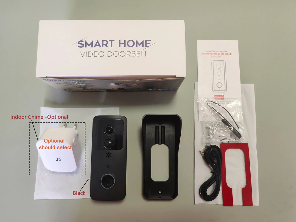 5G 2.4G WiFi Video Doorbell 1080P Tuya Smart Outdoor Wireless Intercom Waterproof Wireless Camera Ringing Bell