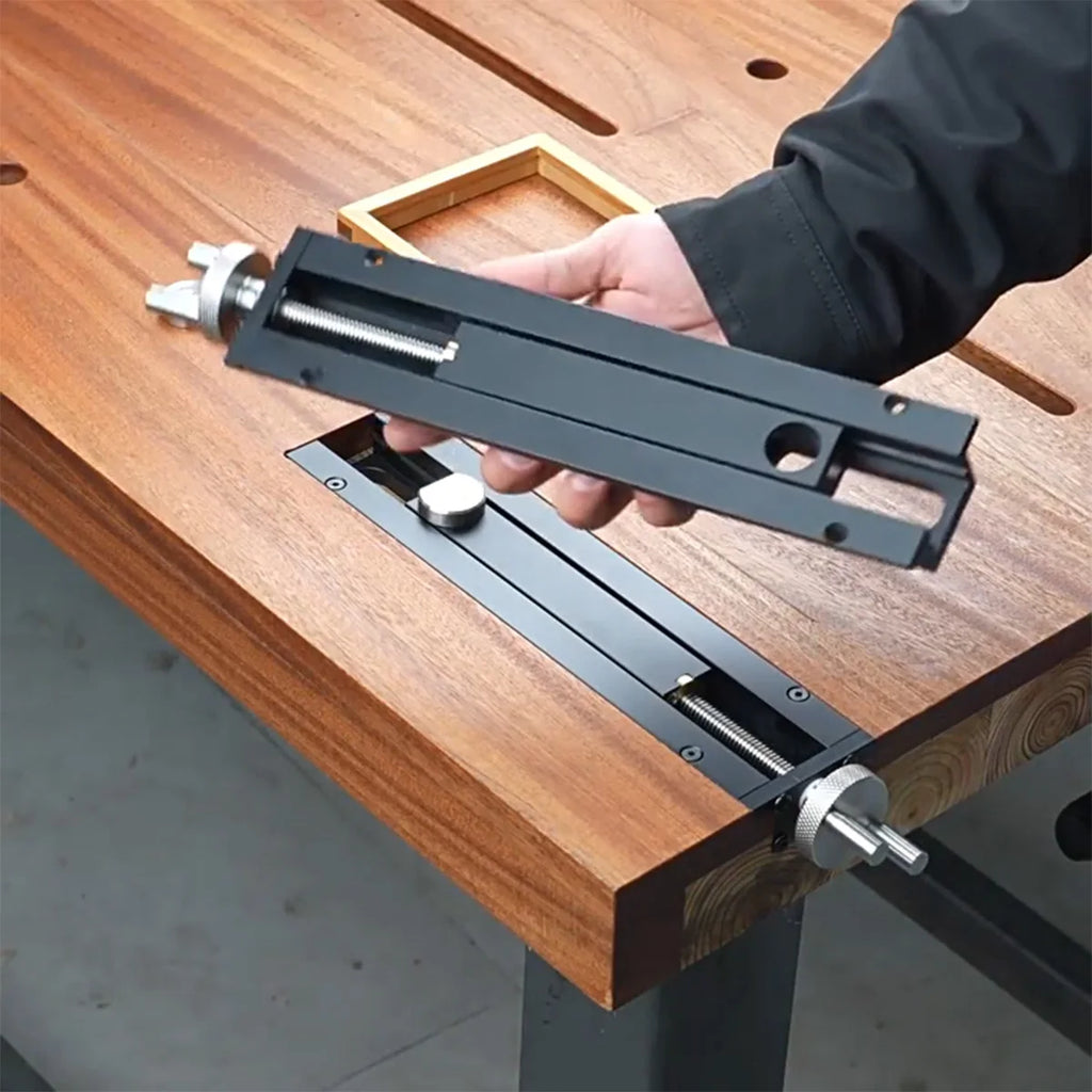 Woodworking Table Fast Moving Inertia Tail Plier, Workbench Fixture Vise 0-110mm Applicable Range Bench Clamp for 20mm Dog Holes