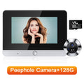 5 Inch WiFi Tuya Video Doorbell 1080P HD Peephole Camera 140° Wide Angle PIR Motion Detection Two-Way Talk Night Vision Monitor