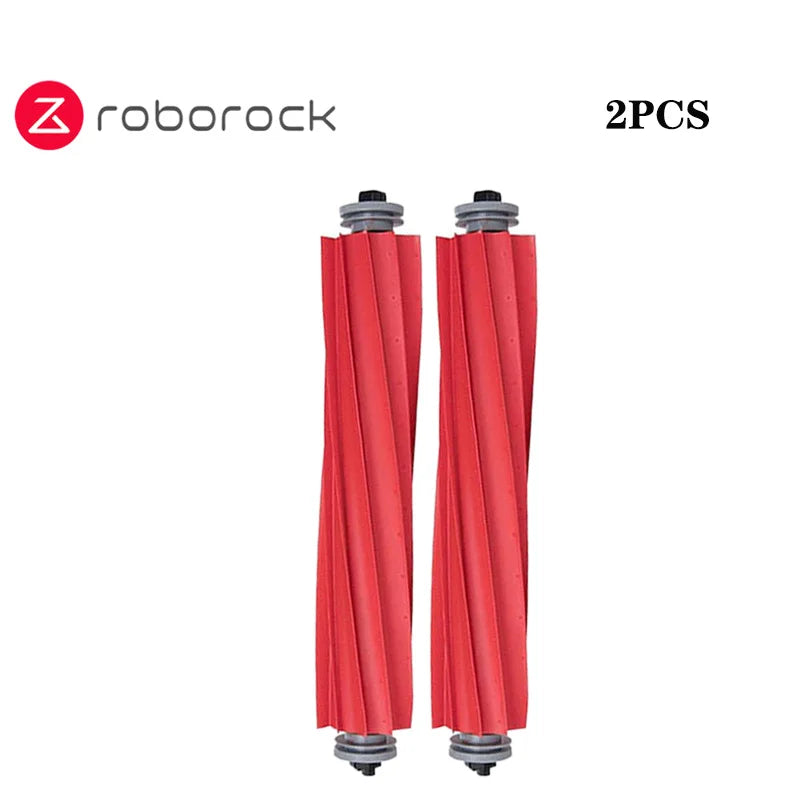 Tidesmit replacement parts kit for Roborock Q Revo series including dust bags, brushes, and filters, side view