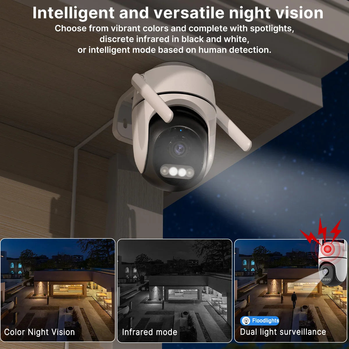 WONSDAR IP Camera Home Security Protection PTZ iCsee Wifi Camera 1080P HD Mini Outdoor Indoor Video Surveillance