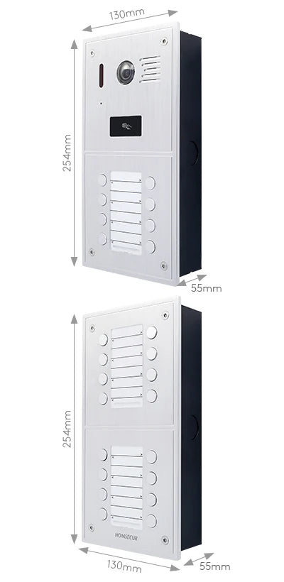 HOMSECUR Camera Doorbell  Outdoor Station BC151HD-24S For 24 Families HDK Series Video Door Phone Intercom