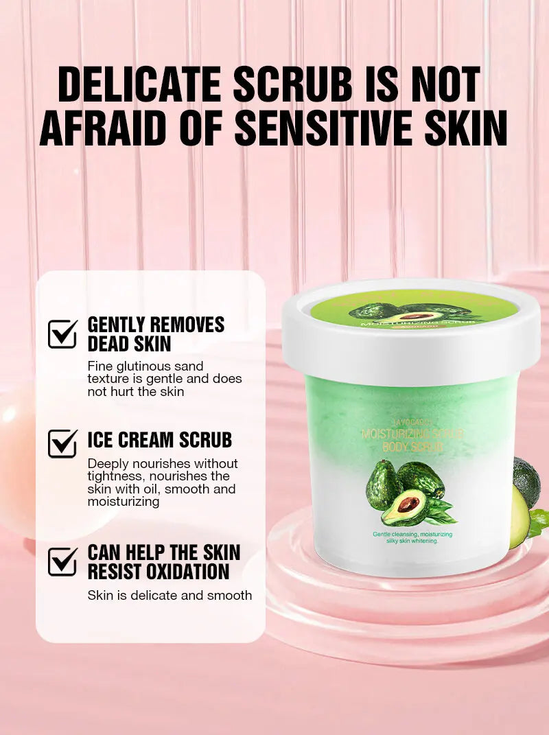 Ice Cream Body Scrub: Deep Exfoliating Natural Skincare Formula Scrubs Treatments Tidesmit