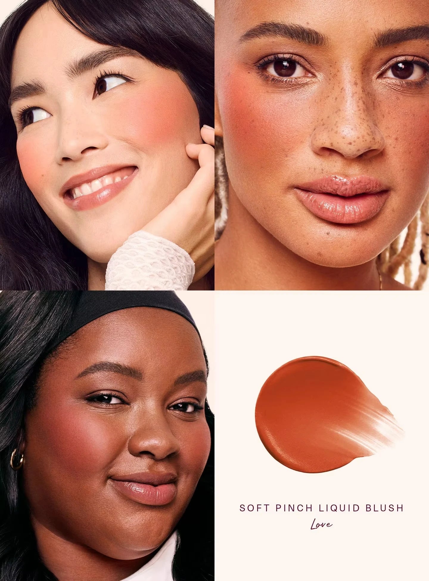 Tidesmit face makeup multi-use cream contour blush and highlighter stick showing rich color pigment texture