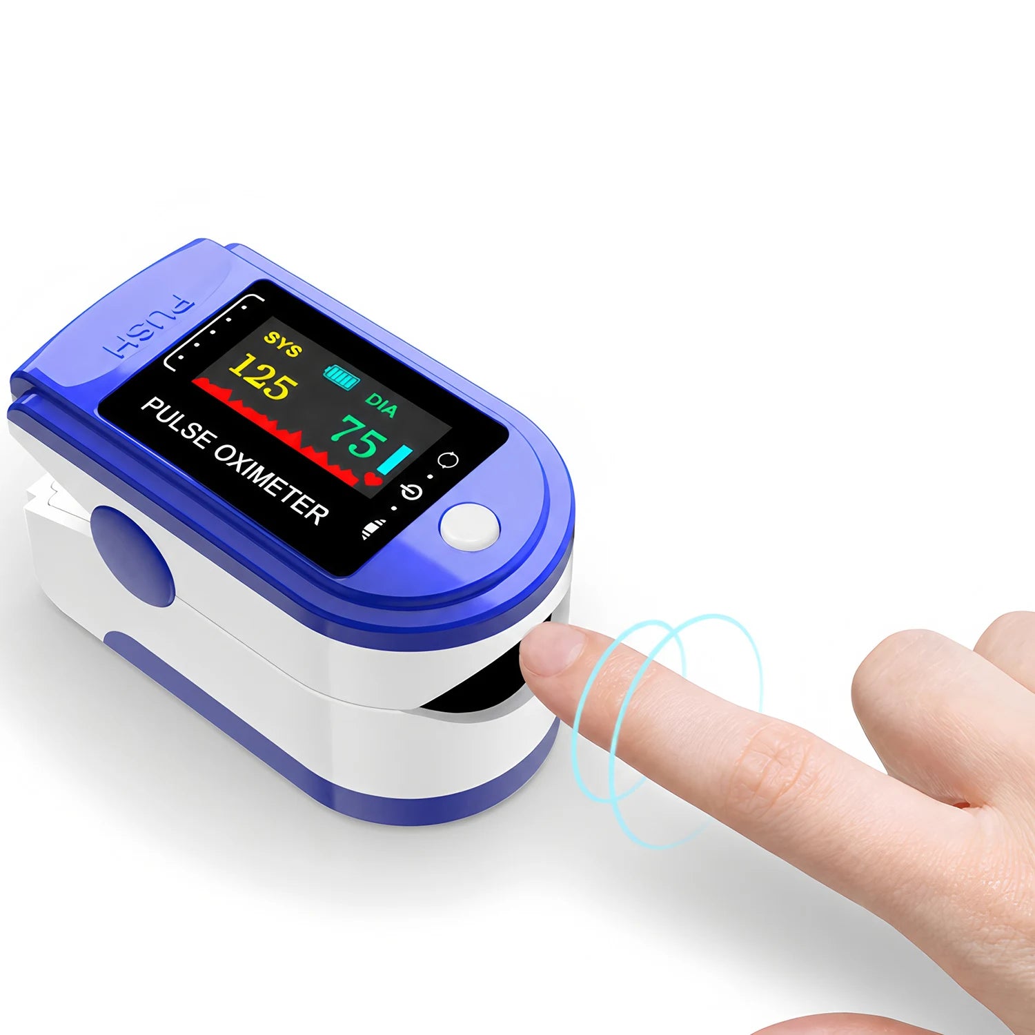 2 in 1 Digital Fingertip Pulse Oximeter & Blood Pressure Monitor Household OLED Screen Blood Oxygen Pressure Meter For Home Use