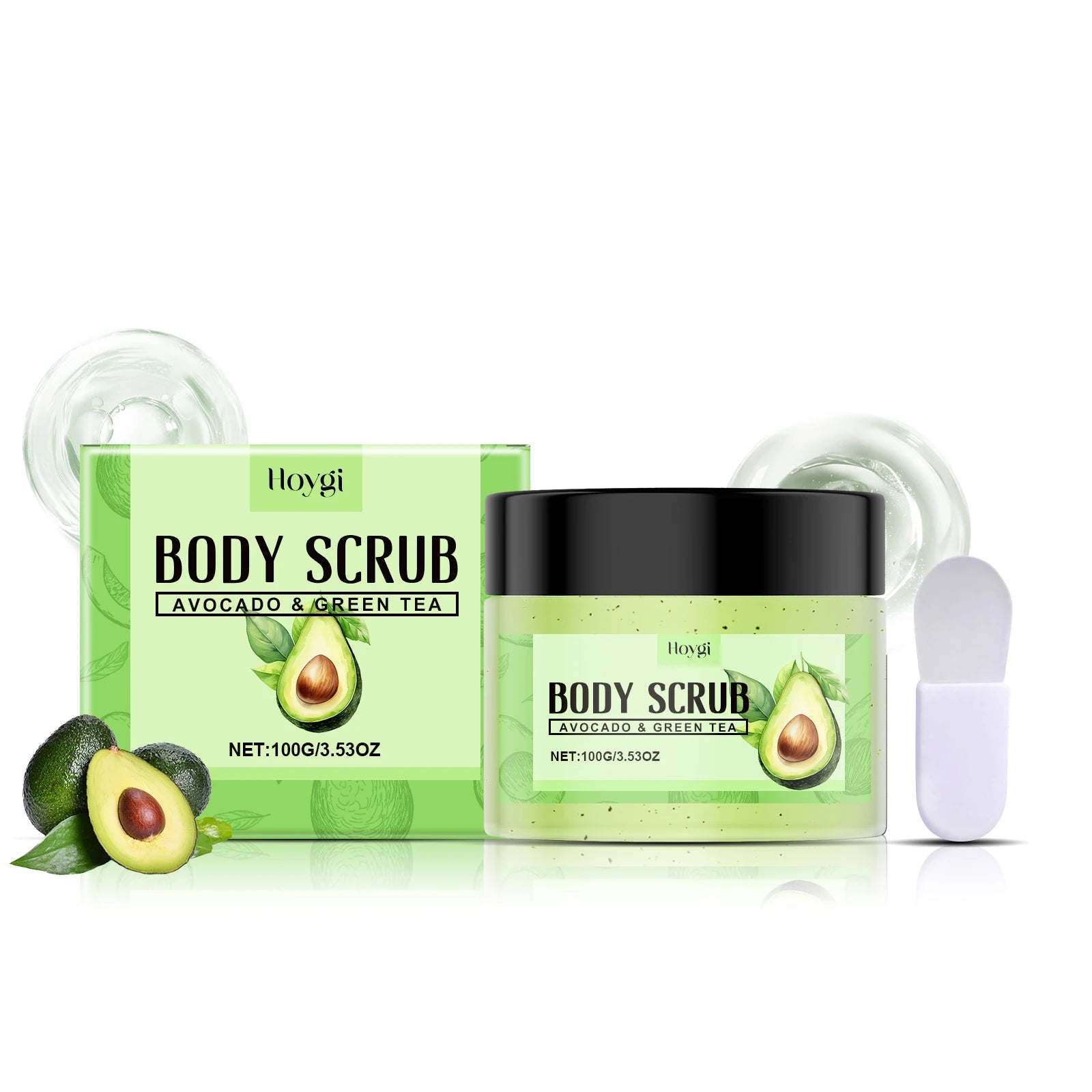 Matcha Body Scrub - Gentle Exfoliating Pore Cleanser (100g) Scrubs Treatments 100g Boxed Tidesmit